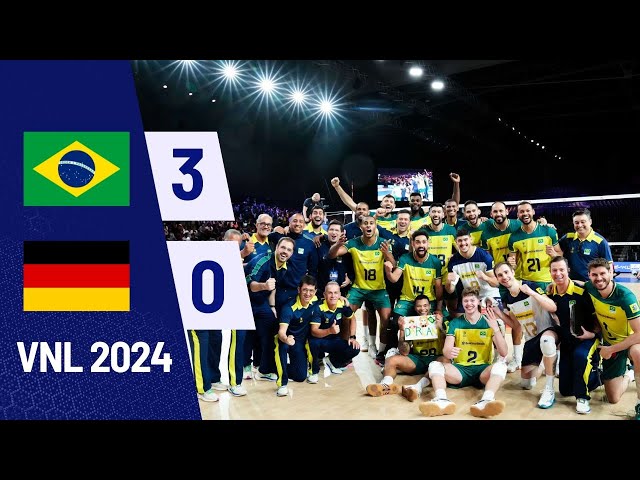 Vôlei: Brasil atropela Alemanha e volta a vencer na Liga das Nações