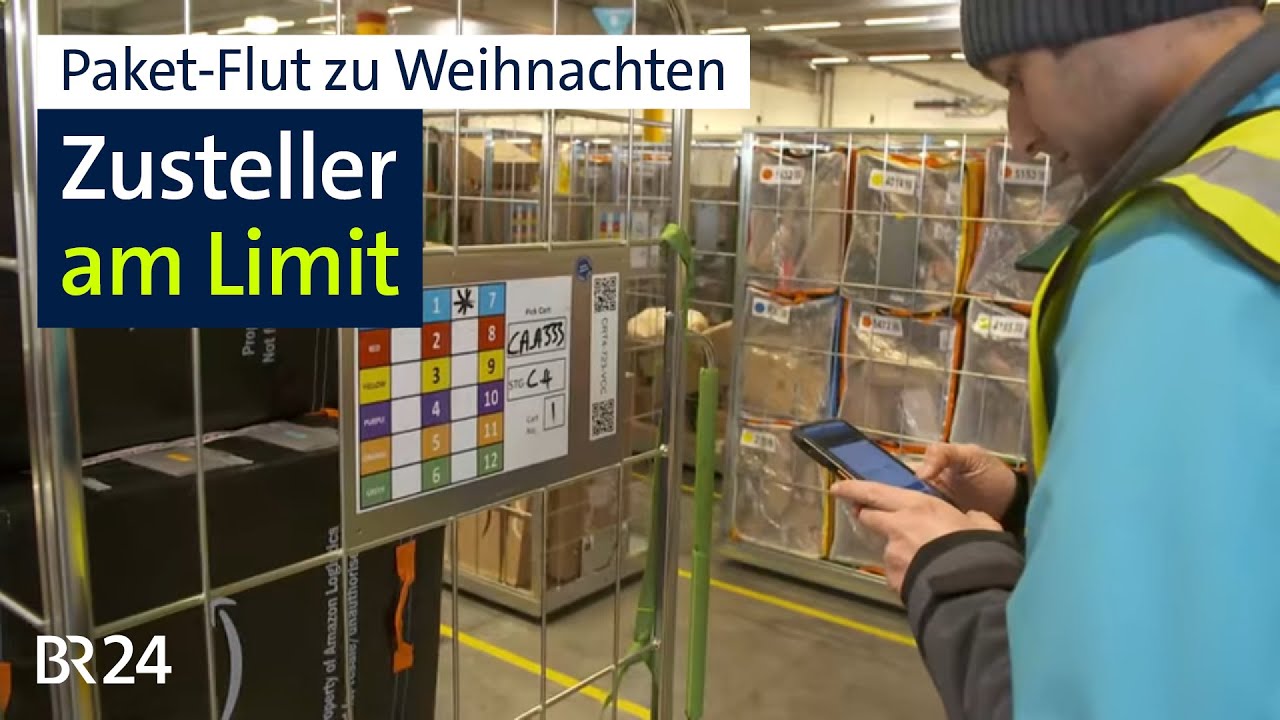 Paket-Flut zu Weihnachten: Zusteller am Limit | Abendschau | BR24