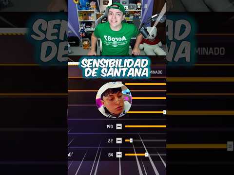 Use la sensibilidad prohibida de Santana en free Fire😱!
