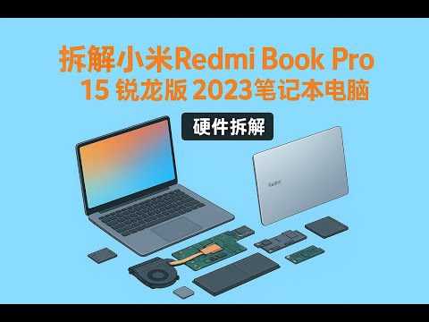 拆解小米redmi book pro 15 锐龙版 2023笔记本电脑
