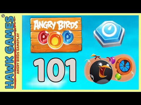 Angry Birds Stella POP Bubble Shooter Level 101 - Walkthrough, No Boosters