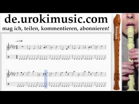 Blockflöte Lernen B. Charlie Puth - Attention Tabulatur Teil#1 Übungen um-i995