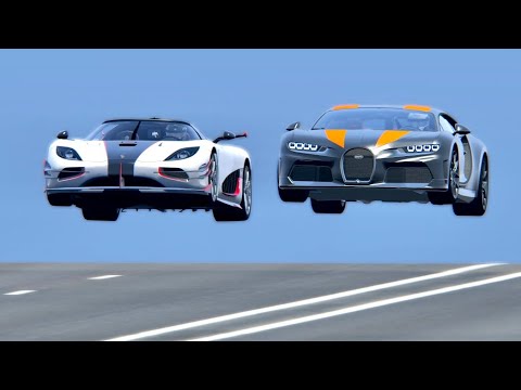 Bugatti Chiron Super Sport 300+ vs Koenigsegg One:1 - Drag Race 20 KM