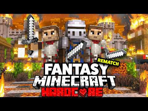 100 Players Simulate a Fantasy Tournament in Minecraft... REMATCH!