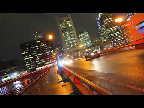 TimeLapse: Summer street bridge, Boston, Massachusetts