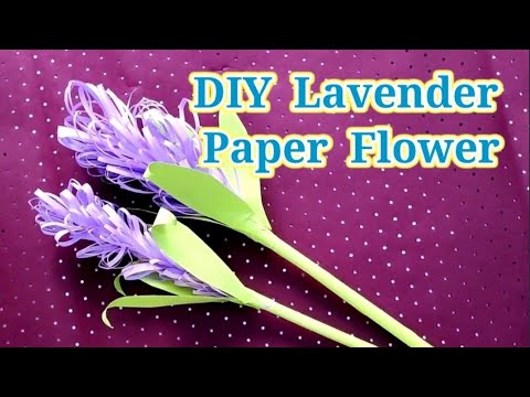 DIY Lavender Paper Flower| Teacher's Day Special Rashi Aggrawal