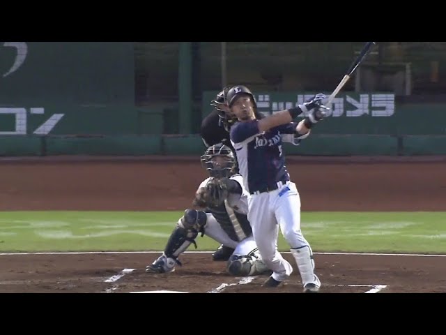 【2回表】2日連続の先制弾!! ライオンズ・外崎がレフトへアーチを描く!! 2019/9/5 B-L
