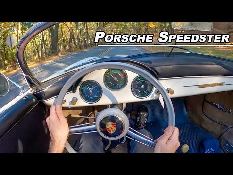 Impossibly Original 37k Mile 1956 Porsche 356A Speedster POV Drive (Binaural Audio)