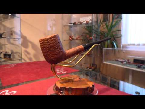 Pipa in radica billiard sabbiata - www.paronellipipe.it