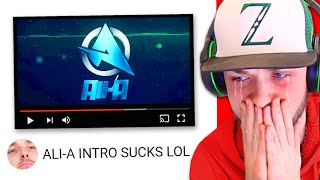 Ali-A reacts to YouTubers using the Ali-A INTRO... (LazarBeam, Ninja + MORE)