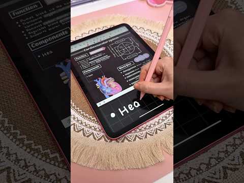 my pink iPad pencil 🩷✏️ digital note taking | iPad accessories | ESR apple pencil | iPad 11th gen