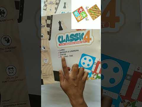 Doms Clapjoy Classic 4 games set | #games #chess #ludo #boardgames