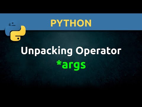 Python Unpacking Operator Args