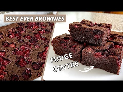 Rich Chocolate Raspberry Brownies // The ONLY brownie recipe you need