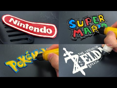 Nintendo Games Logos Pancake Art  - Pokemon, The Legend of Zelda, Super Mario