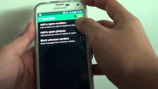 Samsung Galaxy S5: How to Block Phone Number Sending You SMS Text Messages With Criteria Matching