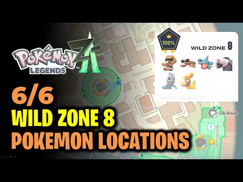 Wild Zone 8 - All Pokemon Locations | Pokemon Legends Z-A