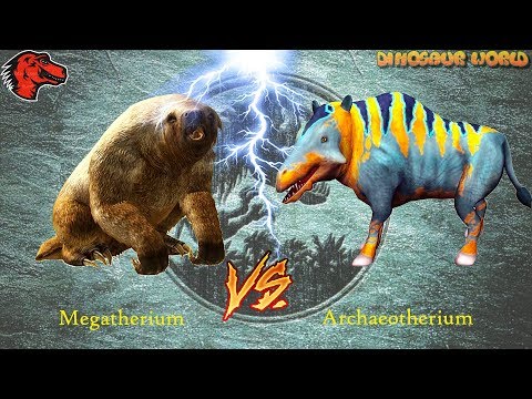 Megatherium VS Archaeotherium | Jurassic World The Game [1080P]