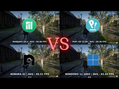 Windows VS Manjaro VS Pop! Os VS Nobara | Linux Gaming Benchmarks