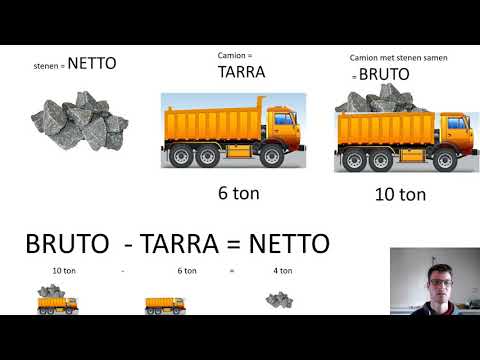 rekenen bruto, tarra en netto