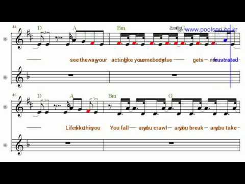 Complicated  - Eb Alto Sax Sheet Music  [ Avril Lavigne ]