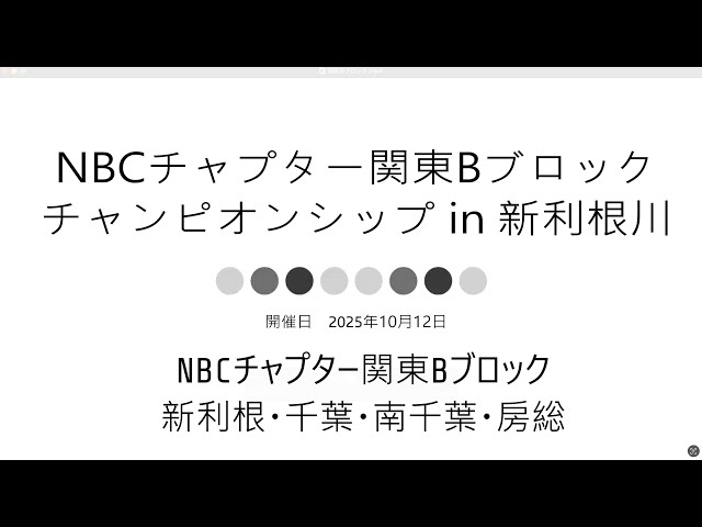 NBC関東Bブロックチャンピオンシップ（2025.10.12）