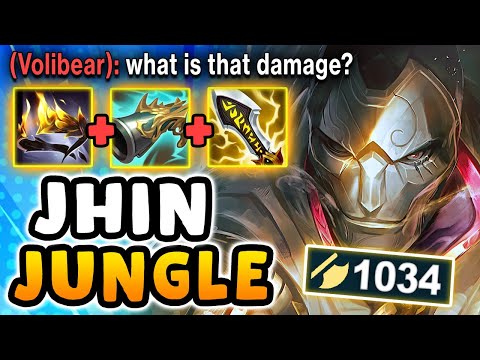 I made the enemy Volibear RAGE with my 1034 AD Jhin Jungle