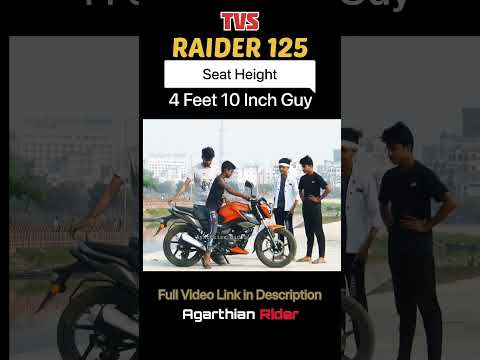 Minimum height required for TVS Raider 125 bs6 | Seat height TVS Raider #ashutoshsinghjai #tvs