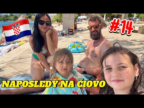 Chorvatsko 2025 🇭🇷| ČIOVO a pláž Kava 🌴 Večerní procházka do KAŠTELY ✨ Poslední dny u moře 😢 #14