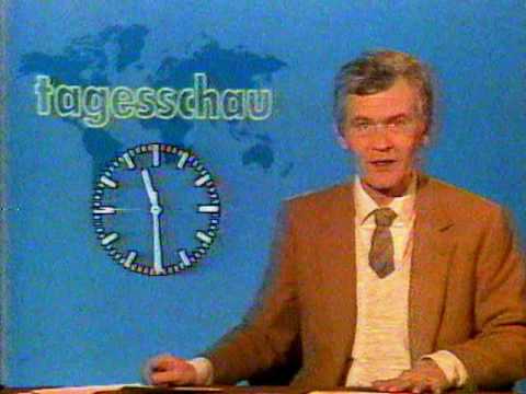 Tagesschau mit Wilhelm Wieben / Sendeschluß, ARD 17.4.1983 23:24 Uhr