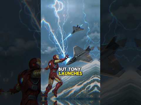 Iron Man vs F-22 Raptor – Aerial Combat Scene #marvel #tonystarkefxedite #ironman