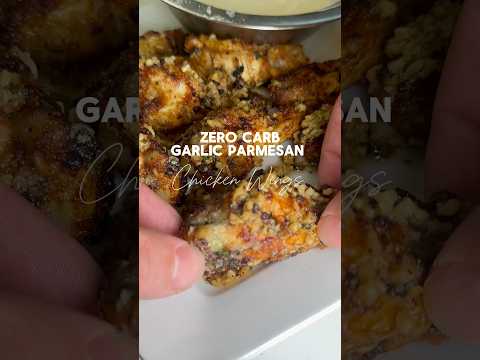 Zero carb garlic Parmesan chicken wings #garlicparmesan #chickenwings #zerocarb #keto #ketovore