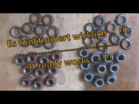 Rost entfernen mit Essig-Essenz / Remove rust with vinegar