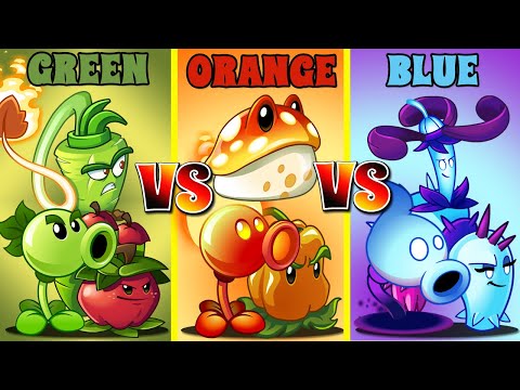 Plants Vs Zombies 2  Team Green Vs Orange Vs Blue-That Team Can Win?