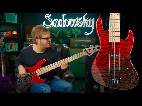 WOW! Amazing Custom Sadowsky Bass w. Red Quilted Maple Top | Sadowsky Germany Custom Work Shop