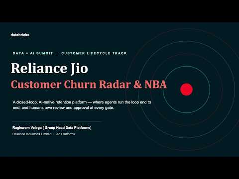 Watch: Reliance Jio  Customer Churn Radar and next best action