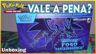 Vale a pena? unboxing Coleção Treinador Avançado de Fogo Fantasmagórico #pokemoncards