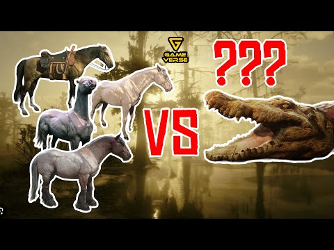 Bravest Horses in RDR2 ??? - Alligators Test - [GameVerse]