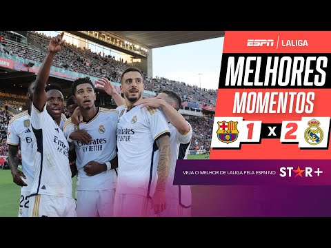 Gols e lances de Barcelona x Real Madrid