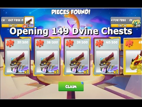 Opening 149 Divine Chests-Dragon Mania legends  | The Final Time Rift Part one | DML