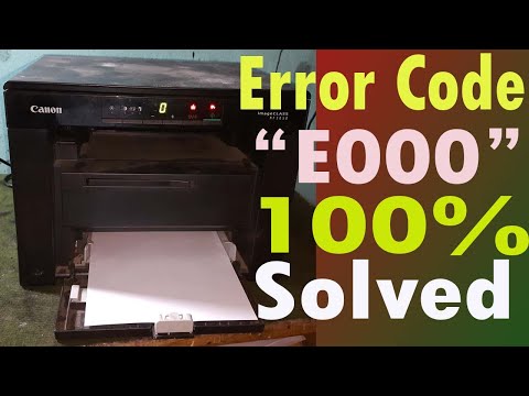 canon 3010 Error 'E000' Soution ||Fix Error code E000 on –Canon M3010 Series||canon error e000-0000