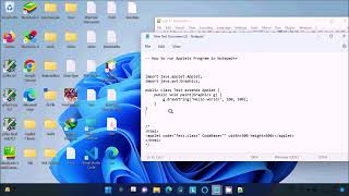 How to run applet program in notepad++
