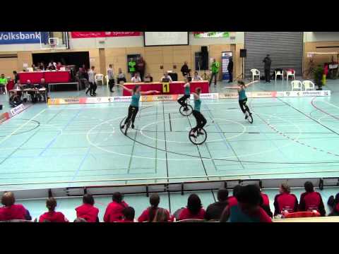 Junioren DM 2015 4er Einrad Juniorinnen VfH Worms Goldmedaille!