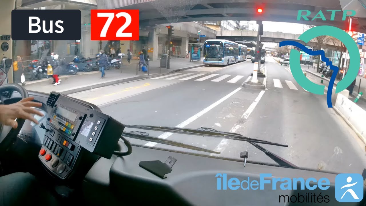 Ligne 72 RATP | Parc de Saint-Cloud - Gare de Lyon Maison de la RATP - 4K
