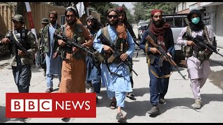 Taliban "shooting protesters" as thousands try to flee Afghanistan - BBC News