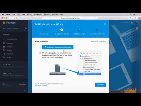 Creating a Backend for iOS Firebase Firebase Starting|packtpub com