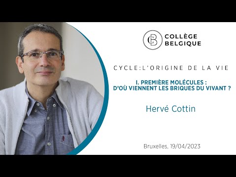 L’origine de la vie : première molécules, d’où viennent les briques du vivant ? par H. Cottin (1/4)