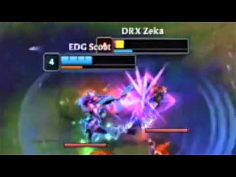 EDG Scout Akali vs DRX Zeka Sylas - INSANE Outplay