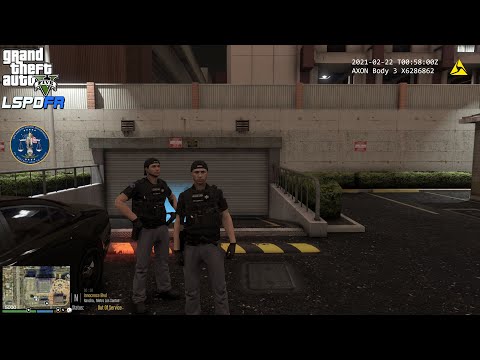 GTA V - LSPDFR 0.4.8 - LSPD/LAPD - Gang Unit Patrol - Graffitis - 4K