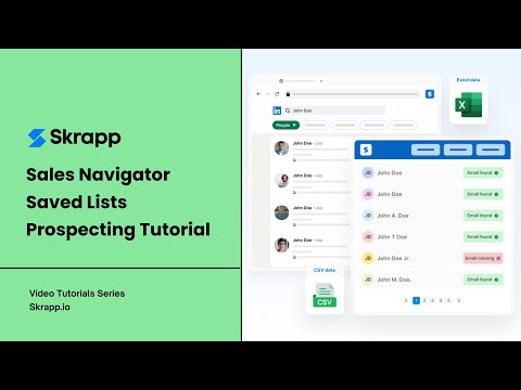 How To Find Business Emails For Prospecting From Sales Navigator Saved Lists - Skrapp.io